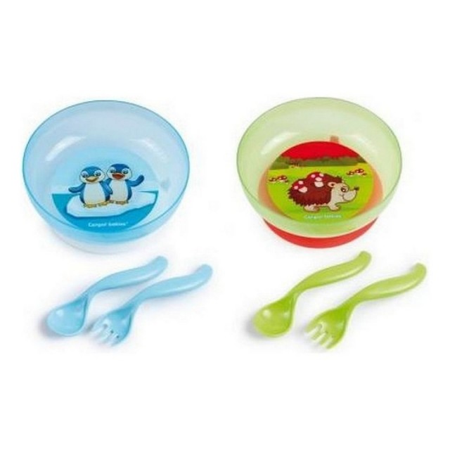 CANPOL BABY FEEDING AND PLATE - GREEN